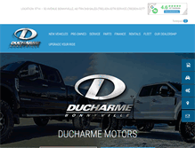Tablet Screenshot of ducharmemotors.com